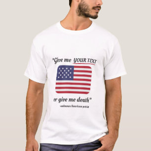 Grappig 4 juli T-Shirt American Flag Patriot