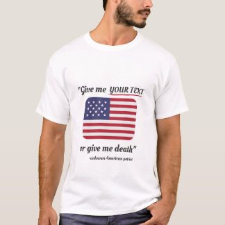 Grappig 4 juli T-Shirt American Flag Patriot
