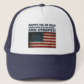Grappig 4 juli trucker pet (Voorkant)