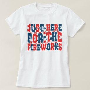 Grappig 4 juli vuurwerk citaat t-shirt