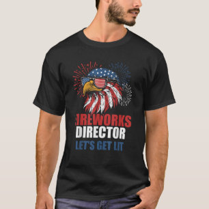 Grappig 4 juli vuurwerk laat verlicht adelaar Ame  T-shirt