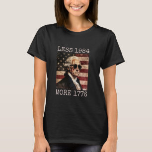 Grappig 4 juli Washington Minder 1984 Meer 1776 T-shirt