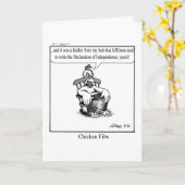 Grappig 4 juli Wenskaart! Kaart (Gele Bloem)