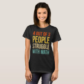 Grappig 4 van de 3 mensen die met de Wiskunde doce T-shirt (Voorkant volledig)