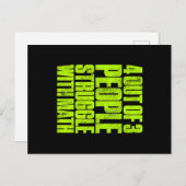 Grappig 4 van de 3 mensen die met het ontwerp van feestdagenkaart (Voorkant / Achterkant)