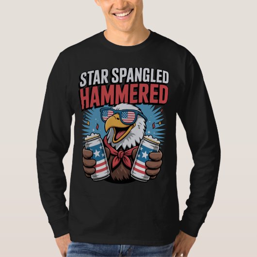 Grappig 4th of July Design voor Heren T-shirt (Voorkant)