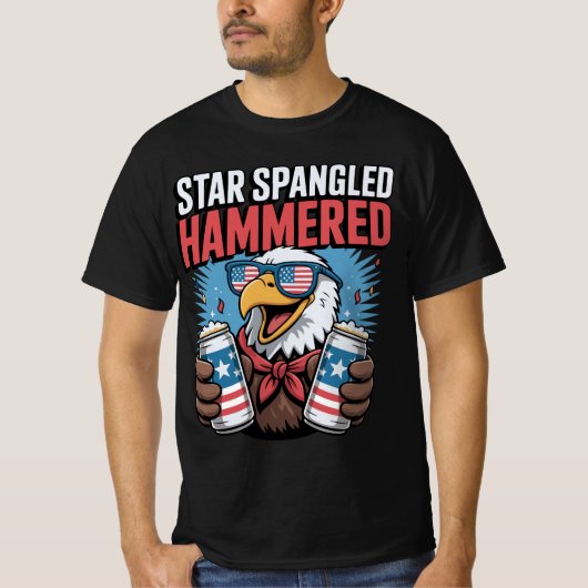 Grappig 4th of July Design voor Heren T-shirt (Voorkant)