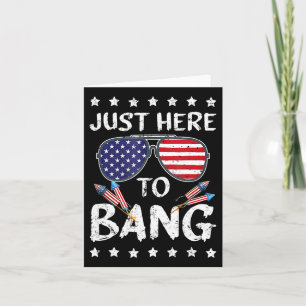 Grappig 4th of July Ik ben hier net naar USA Bang  Kaart