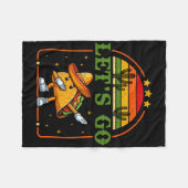 Grappig 4th of July Patriottisch Dabbing Taco Meme Fleece Deken (Voorkant (Horizontaal))