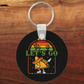 Grappig 4th of July Patriottisch Dabbing Taco Meme Sleutelhanger (Voorkant)