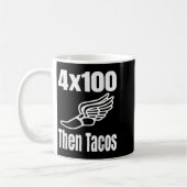 Grappig 4x100 dan Tacos 100 Meter Relay Race Runne Koffiemok (Links)