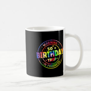 Grappig 50 jaar oude waarschuwing 50ste verjaardag koffiemok