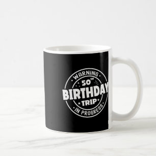 Grappig 50 jaar oude waarschuwing 50ste verjaardag koffiemok