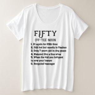 Grappig 50-jarig geschenk grote maat t-shirt