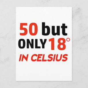 grappig 50-jarig ontwerp briefkaart