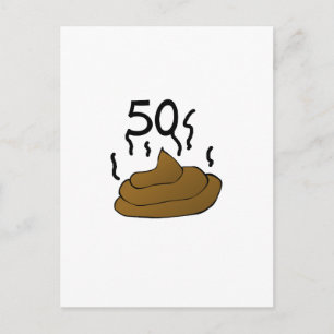 Grappig, "50 Stinks" 50ste verjaardag ontwerp Briefkaart