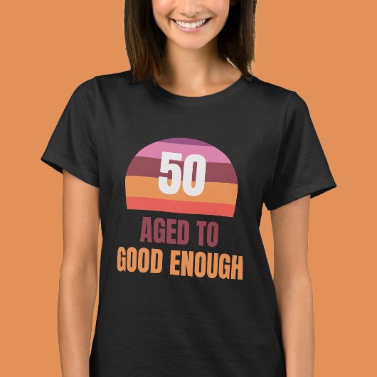 Grappig 50e verjaardag zonsondergang T-shirt