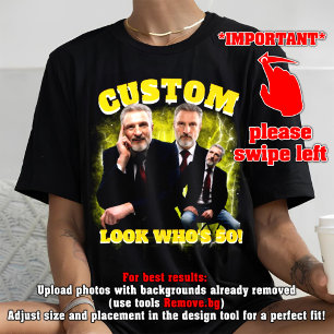 Grappig 50ste verjaardag Shirt, kijk wie is 50!, b Tri-Blend Shirt