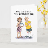 Grappig 56ste verjaardag kaart (Gele Bloem)