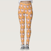 Grappig 5 Cartoon Illustratie Varken Kies Kleur L Leggings (Voorkant)