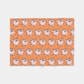 Grappig 5 Cartoon illustratievarken Kies kleur FB Fleece Deken (Voorkant (Horizontaal))