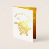 Grappig 5 Cartoon Varken Jaar Dierenriem Verjaarda Folie Kaarten (Voorkant)