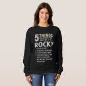 Grappig 5 Dingen Opa Rocky Graphic Crazy Gift ID Trui (Voorkant volledig)