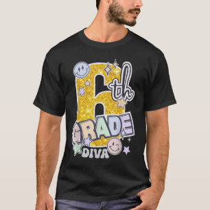 Grappig 5e Grade Diva Vijfde Dag van de School voo T-shirt