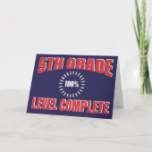 Grappig 5e klas niveau complete school Afstuderen Kaart (Voorkant)