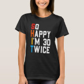 Grappig 60 jaar oude bday Gift Sarcastic T-shirt (Voorkant)