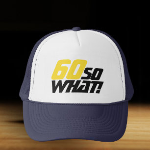 Grappig 60 Wat citeert Typografie 60th Birthday Trucker Pet