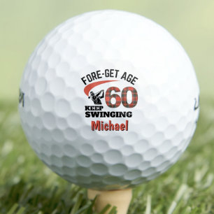Grappig 60e verjaardag papa cadeau - Blijf swingen Golfballen