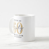Grappig 60e verjaardagscadeau koffiemok (Voorkant links)
