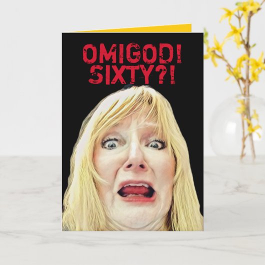 Grappig 60ste verjaardag beter dan dood zijn kaart (Gele Bloem)