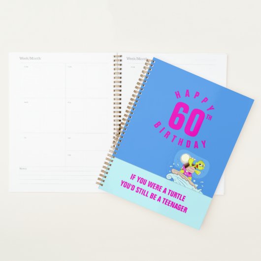 Grappig 60ste verjaardagscitaatplanner planner (Display)