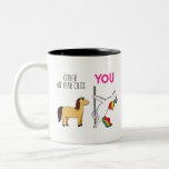 Grappig 60th Birthday Gift for Women Mam Friend Tweekleurige Koffiemok<br><div class="desc">Dit is een geweldig en heel grappig cadeau dat veel vreugde zal brengen voor de ontvanger.</div>