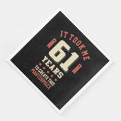 Grappig 61 jaar oud - 61ste verjaardag Gift Servet (Hoek)