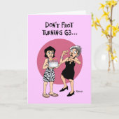 Grappig 63ste verjaardag Wenskaart Kaart (Gele Bloem)