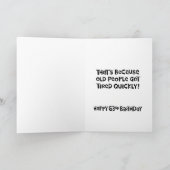 Grappig 63ste verjaardag Wenskaart Kaart (Binnen)