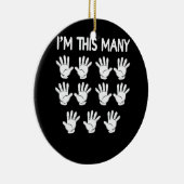 Grappig 65th Birthday dit vele uur voor 65-jarige Keramisch Ornament (Rechts)