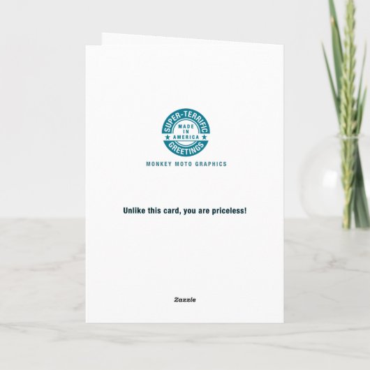 Grappig 65th Birthday Kaart (Achterkant)