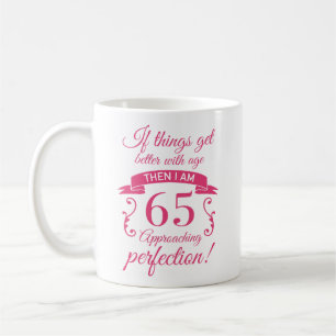 Grappig 65th Birthday 'Perfection' Koffiemok