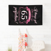 Grappig 65th Birthday 'Perfection' Spandoek (Insitu)