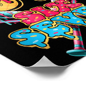 Grappig 67 Ijsje Drip Honkbal Zes Zeven Cadeau Voo Poster (Hoek)