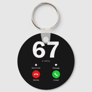 Grappig 67 Is Bellen 6-7 Meme Zes Zeven 6 7 Gen Al Sleutelhanger