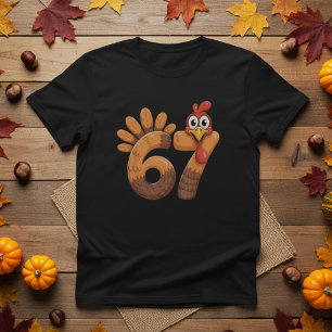 Grappig 67 Jaar Oude Kalkoen Thanksgiving Verjaard T-shirt