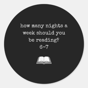 Grappig 67 Meme Boekliefhebber & Leeshumor Boekenw Ronde Sticker