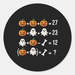 Grappig 67 Meme Pompoen Geest Wiskunde Leraar Kost Ronde Sticker