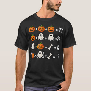 Grappig 67 Meme Pompoen Geest Wiskunde Leraar Kost T-shirt