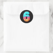 Grappig 67 Nummer 6 IJsdruppel Meme Matching Groep Ronde Sticker (Tas)